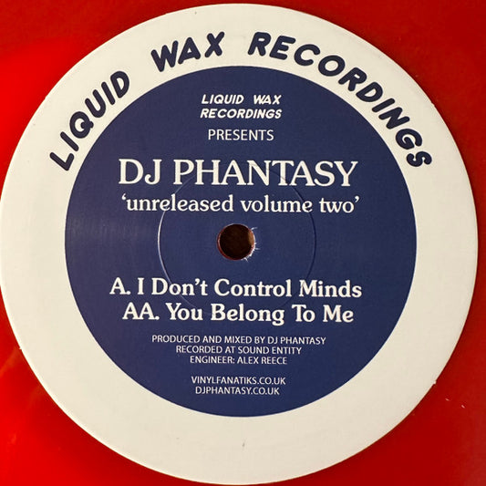 DJ Phantasy - Unreleased Volume Two (12" Red Vinyl)