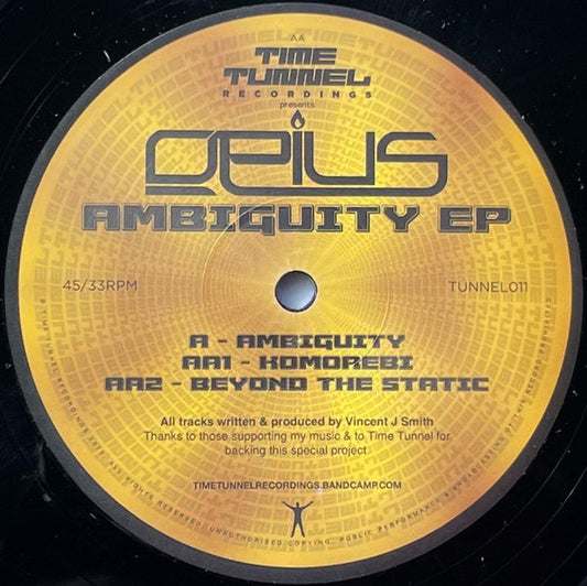 Opius - Ambiguity EP (12") - Vinyl Junkie UK