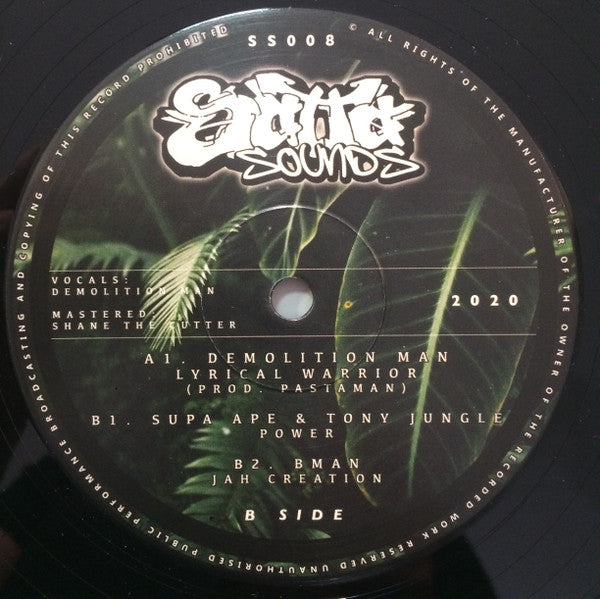 Demolition Man, Supa Ape, Tony Jungle, Bman ‎– Satta Sounds 008 (12") - Vinyl Junkie UK