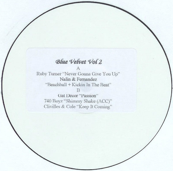Various - Blue Velvet Vol 2 (12", Unofficial, W/Lbl) - Vinyl Junkie UK