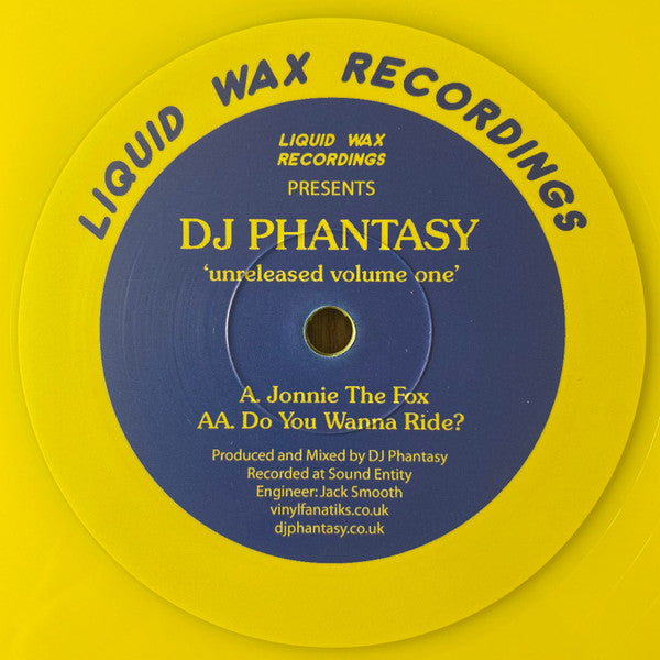 DJ Phantasy - Unreleased Volume One - Vinyl Junkie UK