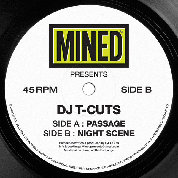 T-Cuts - MINED 005 (12") - Vinyl Junkie UK