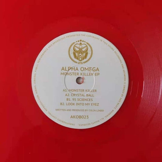 Alpha Omega - Monster Killer EP (12", EP, Red Vinyl)