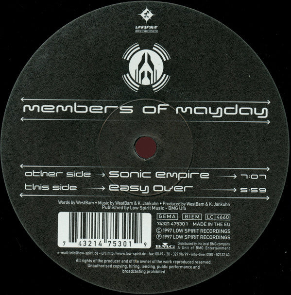 Members Of Mayday - Sonic Empire (12")