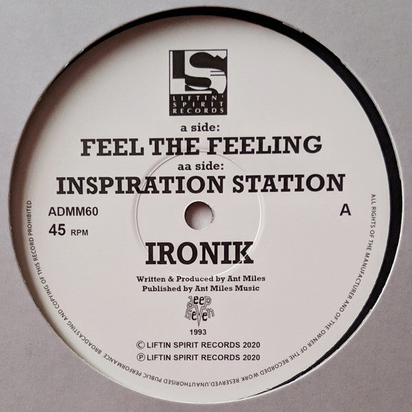Ironik - Feel The Feeling / Inspiration Station (12") - Vinyl Junkie UK