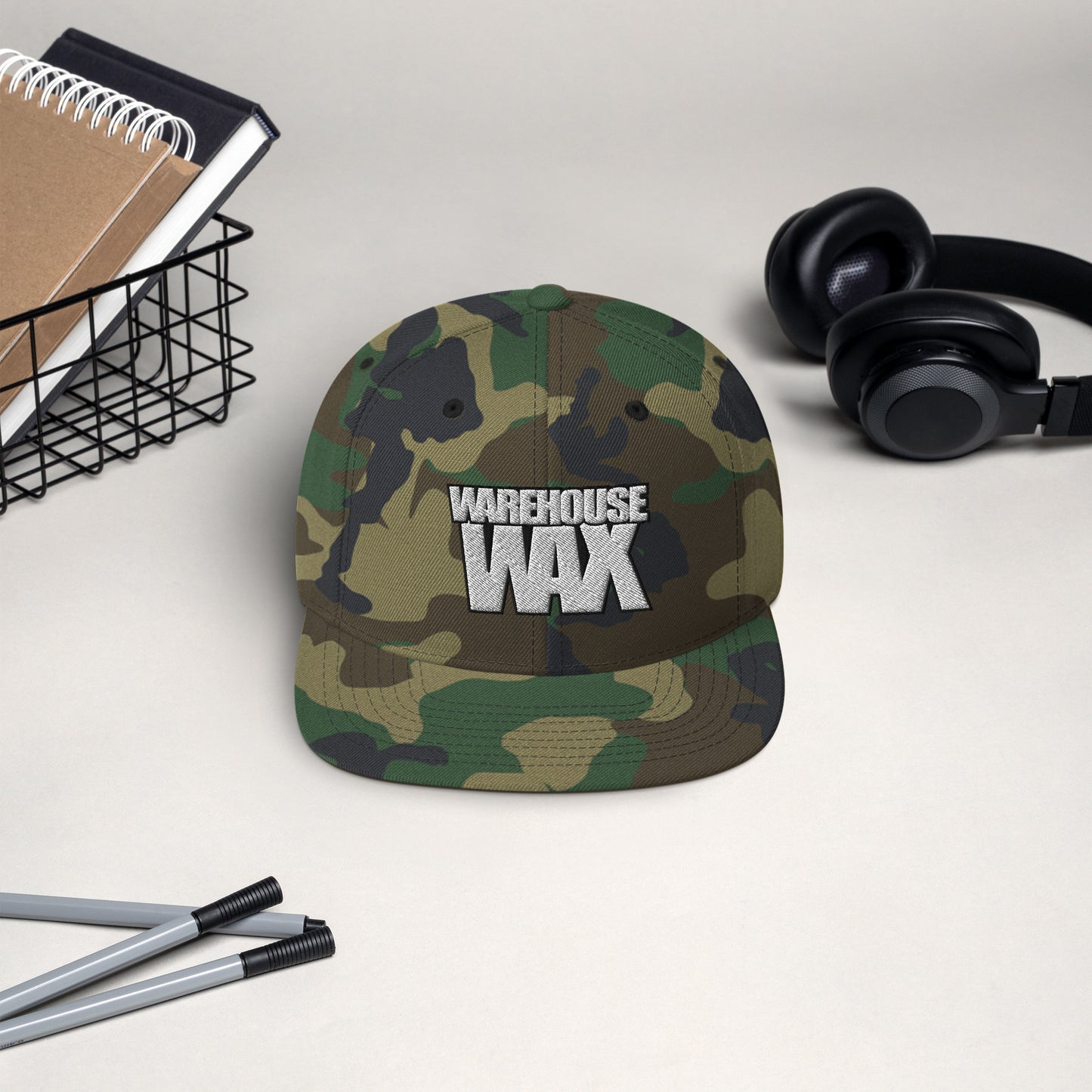 Warehouse Wax Snapback Hat - Vinyl Junkie UK
