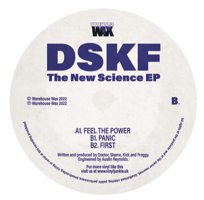 DSKF - The New Science EP - Available now EXCLUSIVE to Vinyl Junkie UK - The Place for oldskool vinyl.